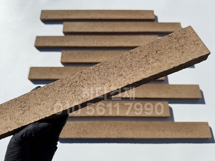 하다 모노타일 롱와이드 국내생산 모카브라운 500x50x20T / 하다건재 롱브릭타일