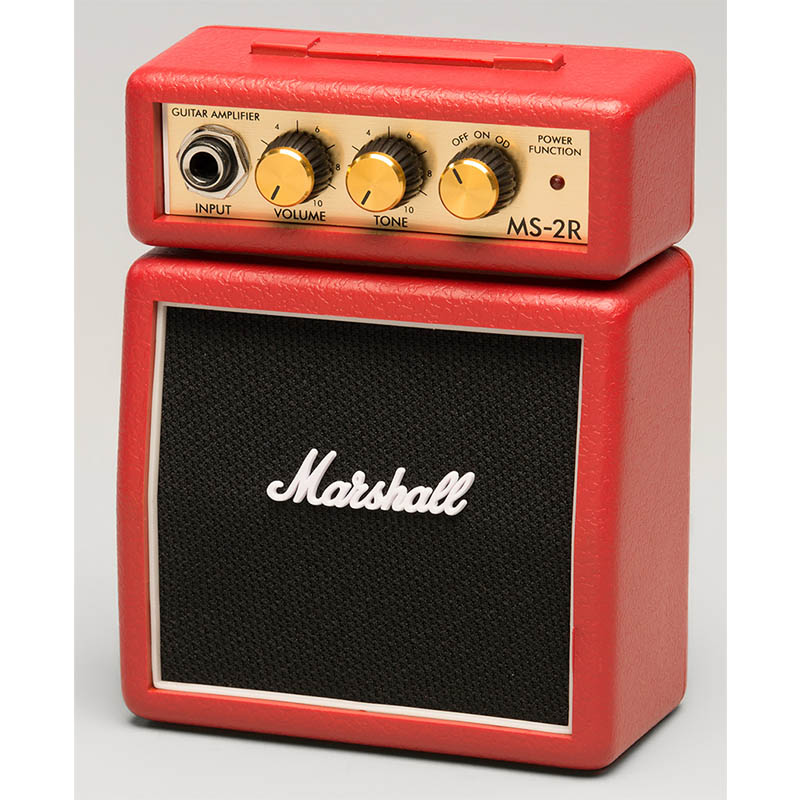 마샬 Marshall 휴대용 마이크로 앰프 MS-2 블랙 레드 클래식 - 상세 이미지 4