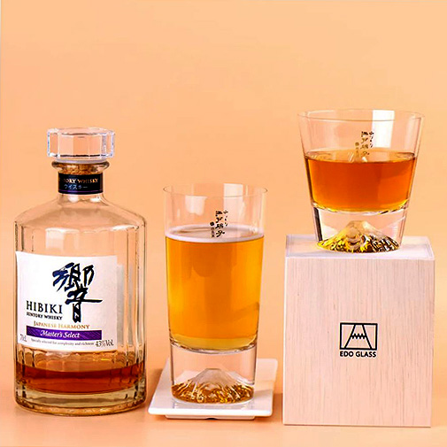 [타지마글라스 코리아] 후지산 온더락 위스키잔 TAJIMA EDO GLASS 270ml