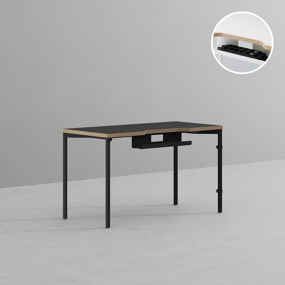 데스커 컴퓨터 책상 2.0 1200x600mm, 메이플+화이트 - 상세 이미지 2