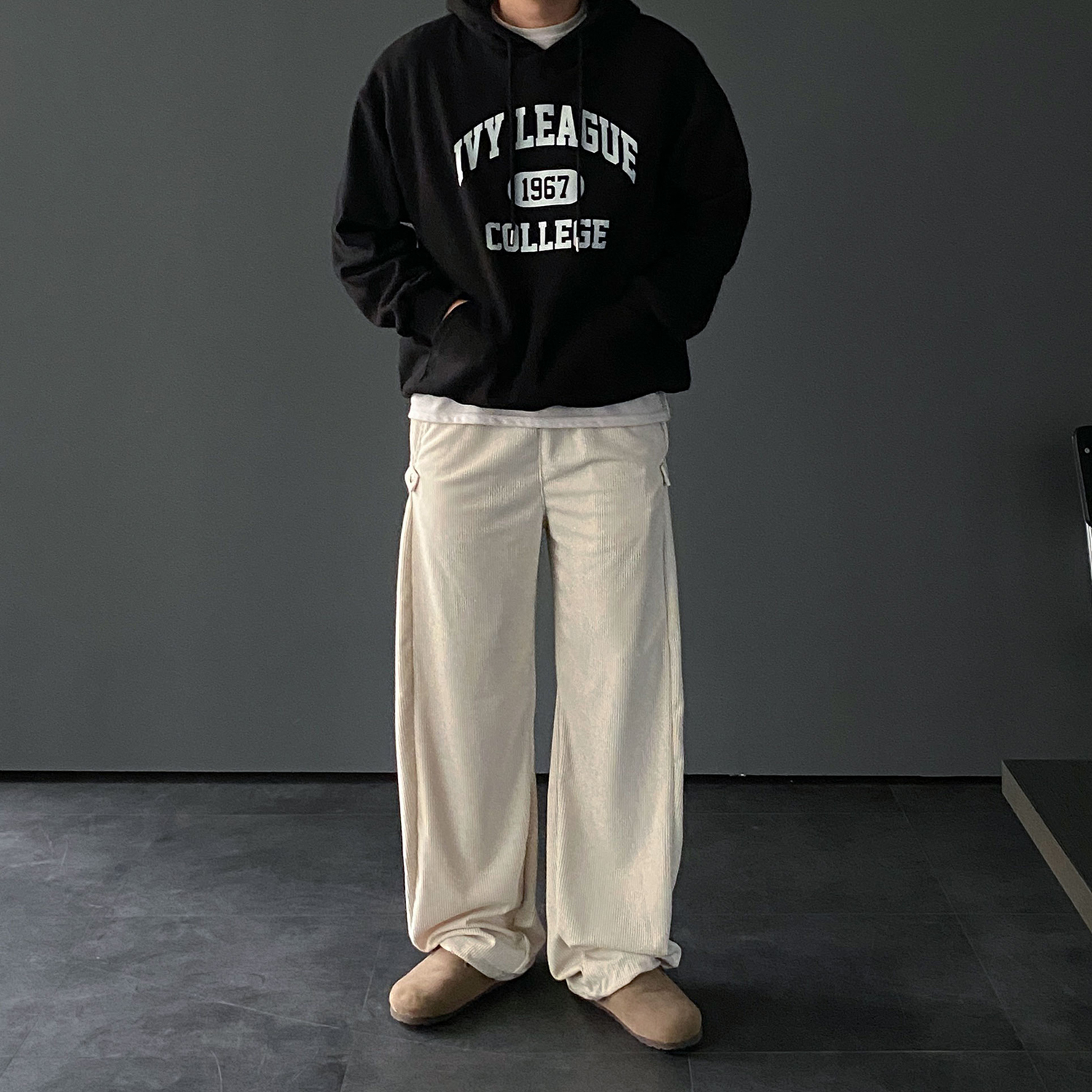 남자코듀로이팬츠 남자와이드팬츠 - 상세 이미지 3