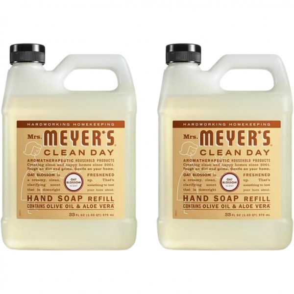 마이어 부인의 액상 핸드 비누 리필 오트 블라썸 33 Fl Oz. (2팩) : 쇼핑고고5