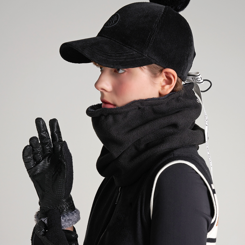 테크스킨 폴라폴리스 겨울 방한 넥워머 멀티스카프 방한모자겸용