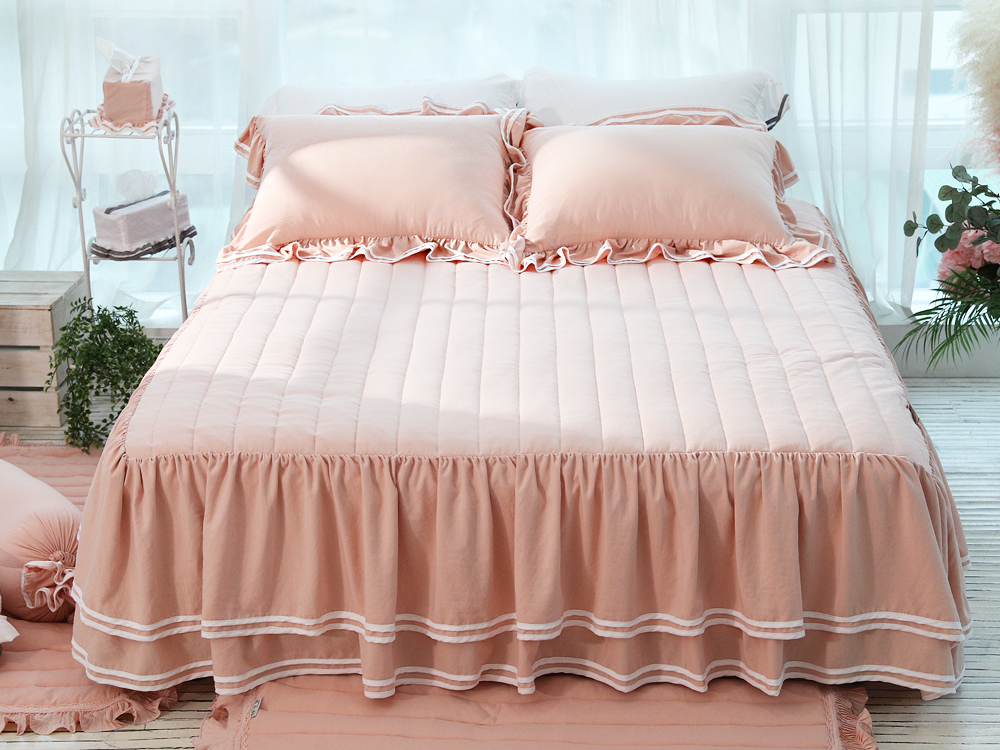 류금숙 투라인 실키케어 향균프릴 이중프릴침대커버 SS/Q/K/SK 국내생산