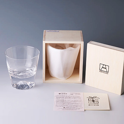 [타지마글라스 코리아] 후지산 온더락 위스키잔 TAJIMA EDO GLASS 270ml