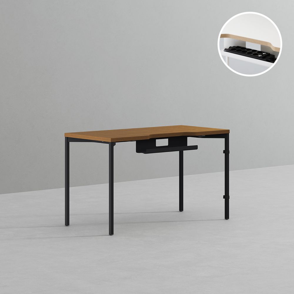 데스커 컴퓨터 책상 2.0 1200x600mm, 메이플+화이트 - 상세 이미지 3