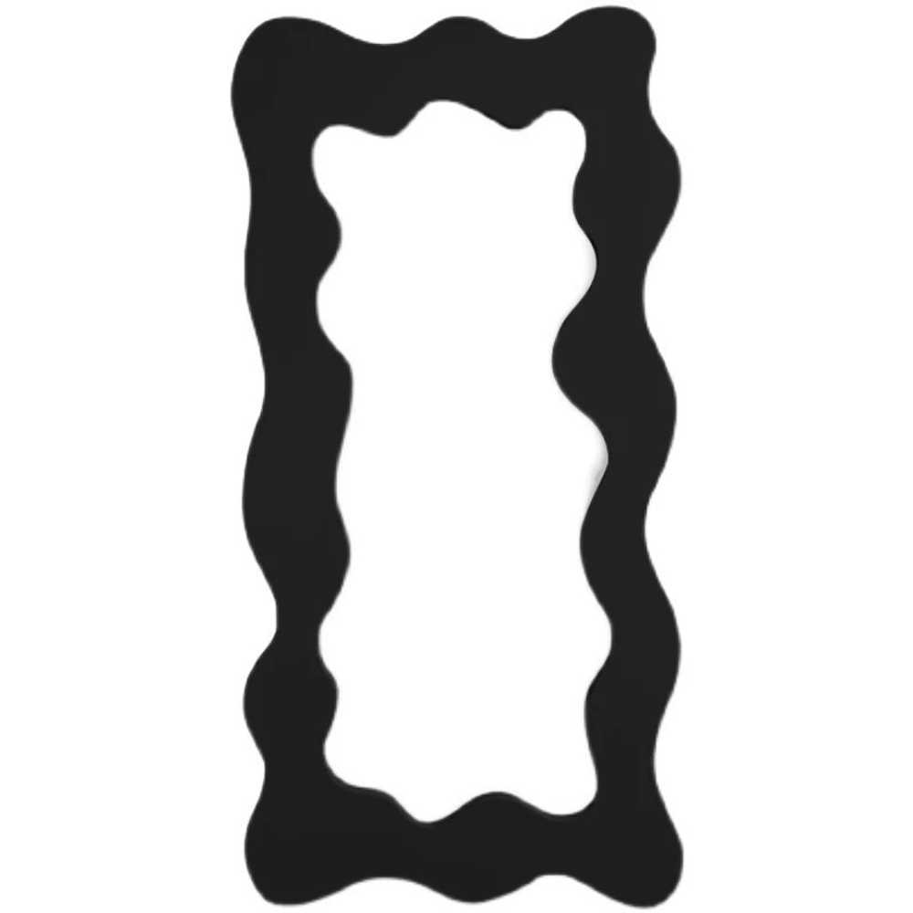 물결 전신 거울 특이한 웨이브 비정형 현관 옷가게 70x160cm - 상품 이미지