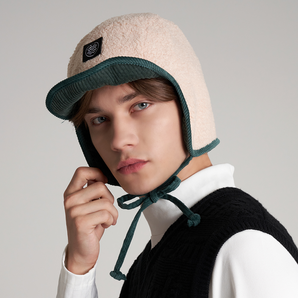 테크스킨 리버시블 트루퍼 겨울 방한 골프모자