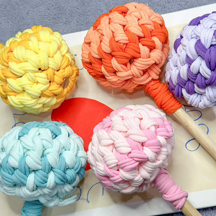 5인용 양말목공예 막대사탕 편백 안마봉 만들기 diy 환경교육키트 - 상세 이미지 3