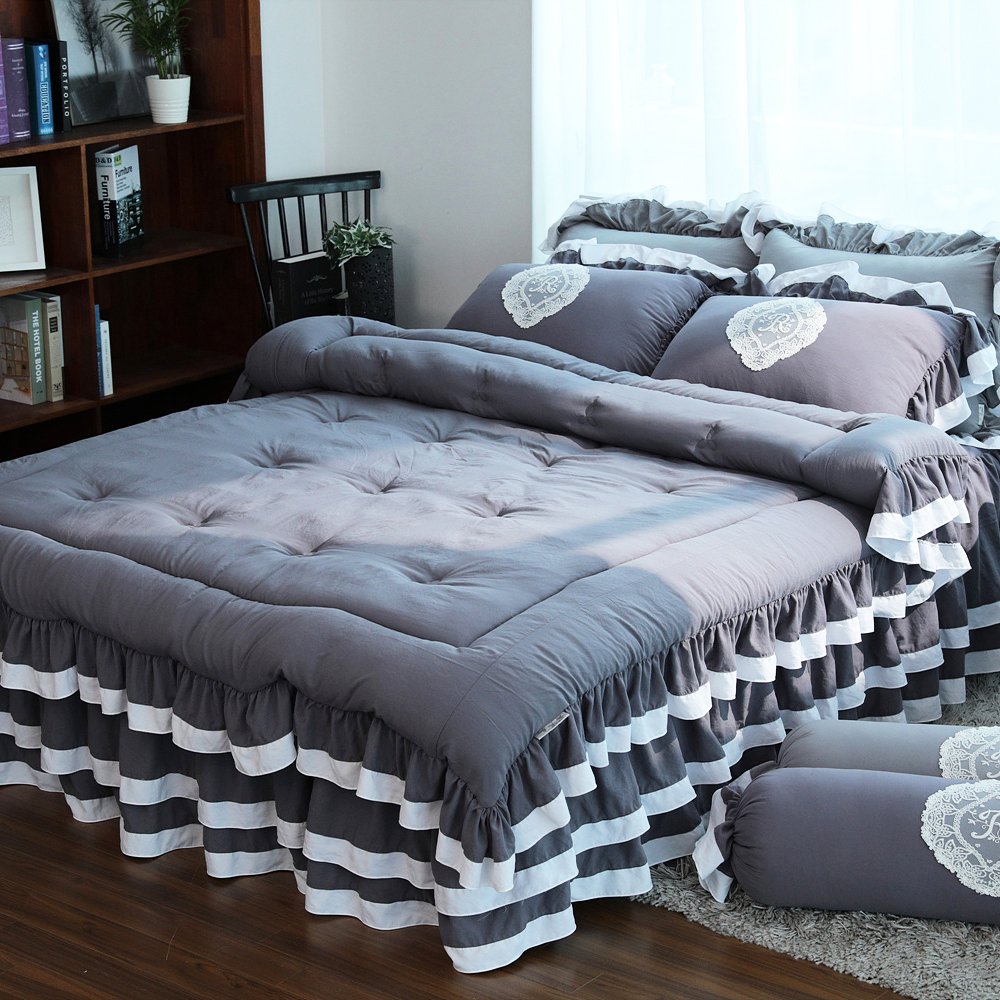 류금숙 프렌치감성 실키케어 향균프릴 차렵이불 베개커버세트 SS/Q/K/SK 국내생산