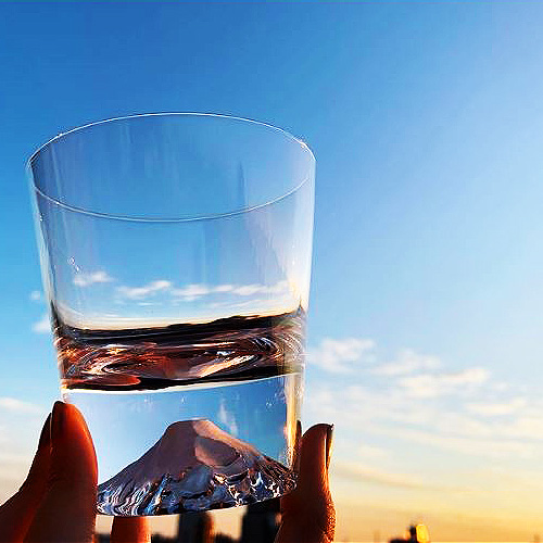 [타지마글라스 코리아] 후지산 온더락 위스키잔 TAJIMA EDO GLASS 270ml