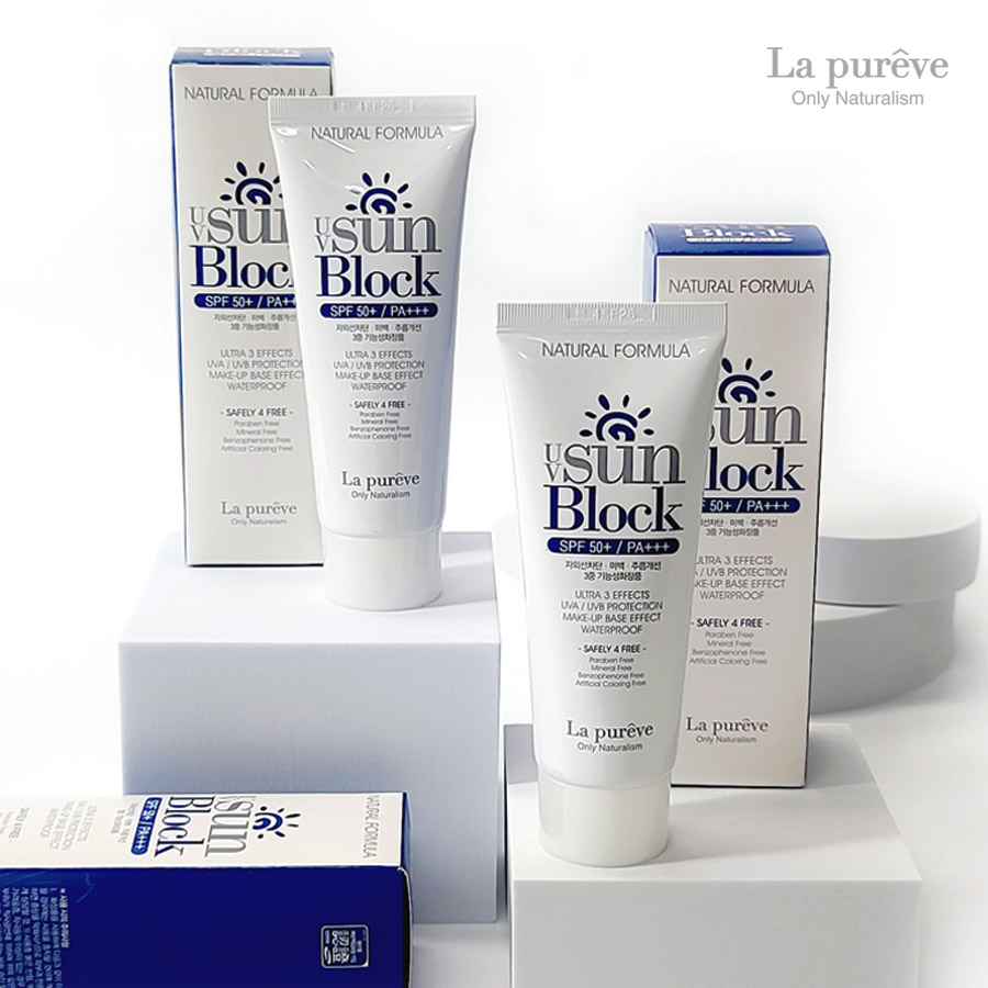 1+1+1 라퓨레브 유브이 선블럭 크림 50ml SPF50+ PA+++ 3중기능성 자외선차단 미백 주름개선 - 상세 이미지 2