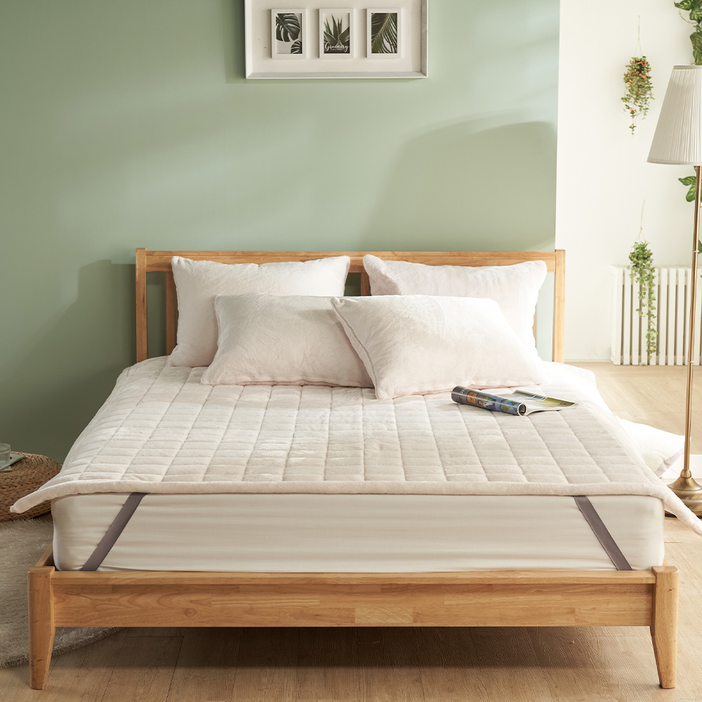 보드리 5mm 극세사 카페트 겸 밴딩 침대패드 SS/K 4color