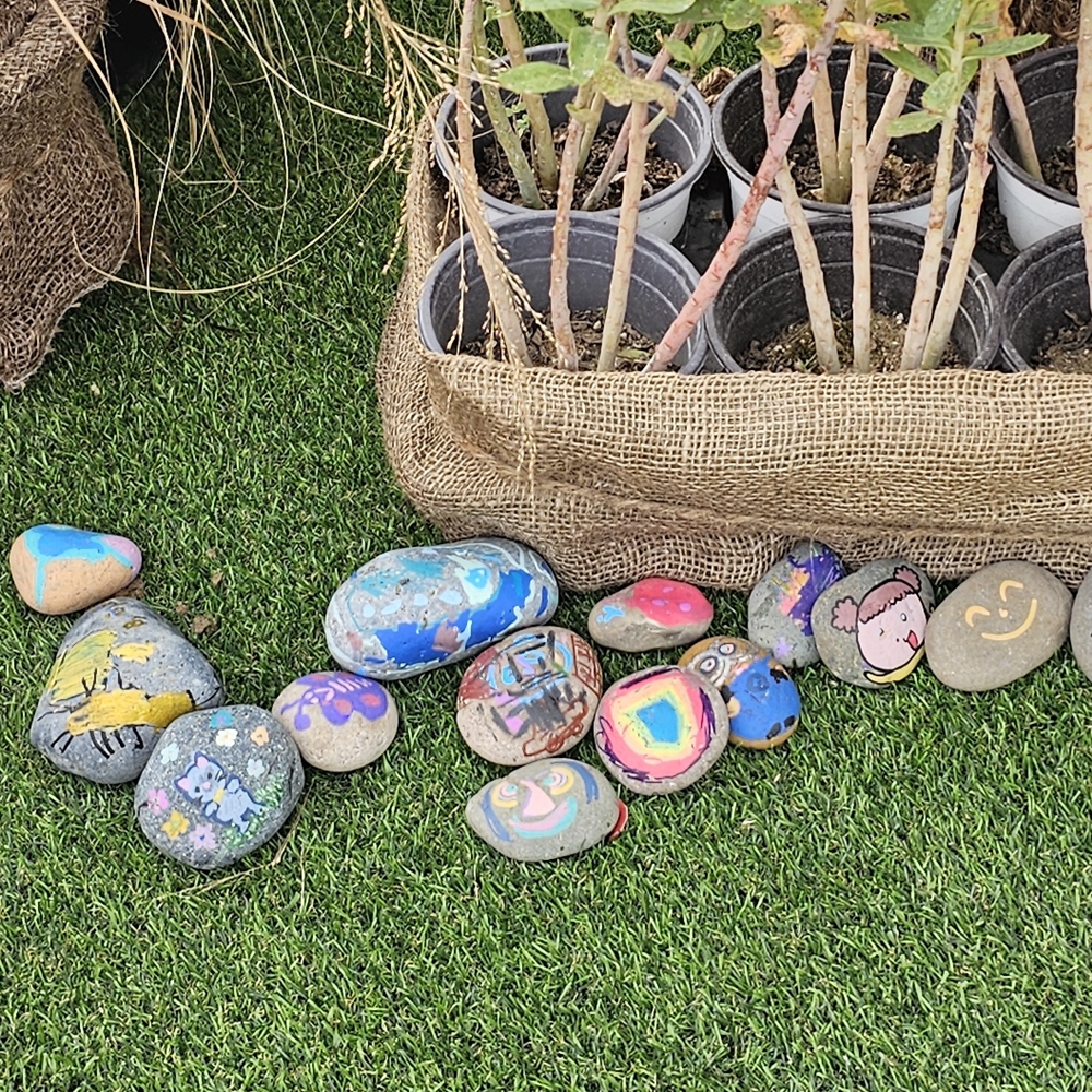 자갈공명 핑크납작돌(flat pebble) 20-40mm(3호) 5알(1봉) 그림그리기 조경인테리어 - 상세 이미지 4