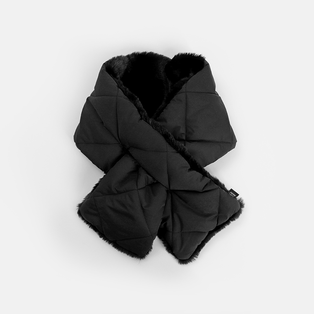 테크스킨 패딩 리버시블 넥워머 목도리 머플러 방한용품