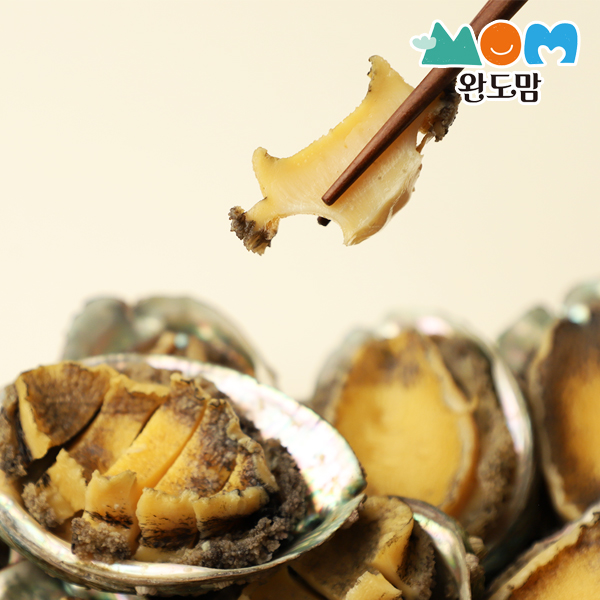 완도맘 특대 자숙 손질 전복 총 10마리(100gx5팩) 선물용 가정용