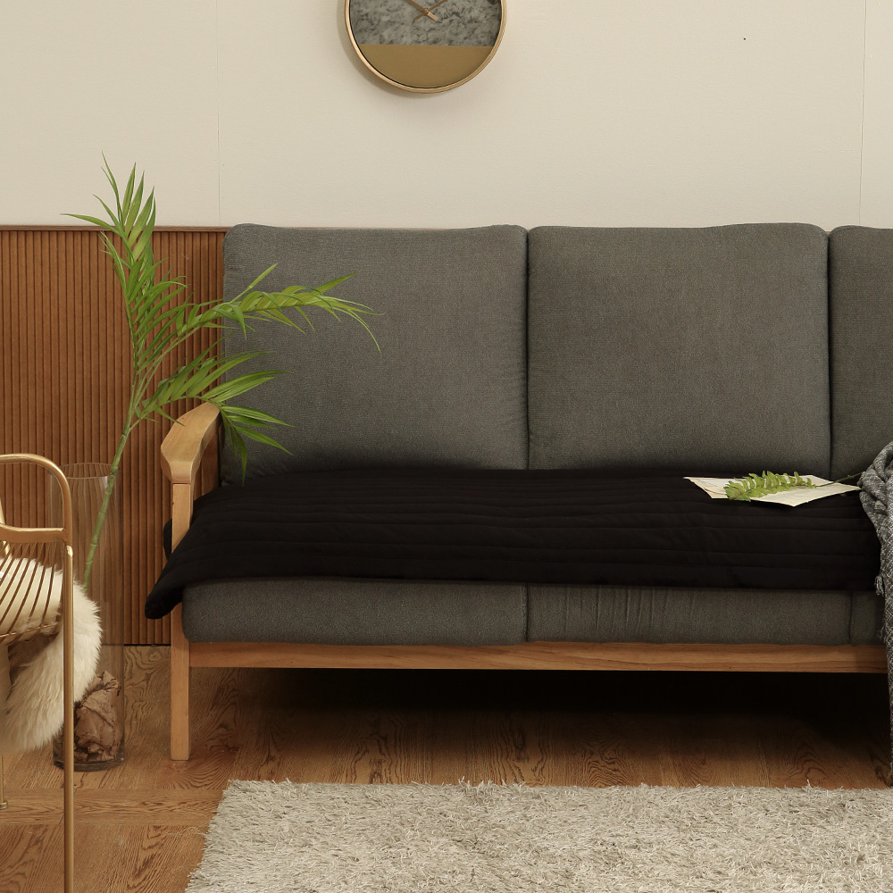 레이트 실크 극세사 소파패드 3인/4인 3color