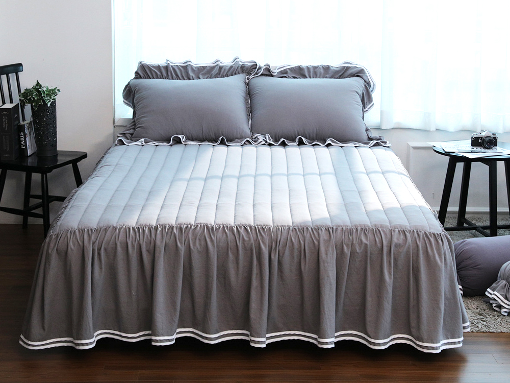 류금숙 투라인 실키케어 향균프릴 롱프릴침대커버 SS/Q/K/SK 국내생산