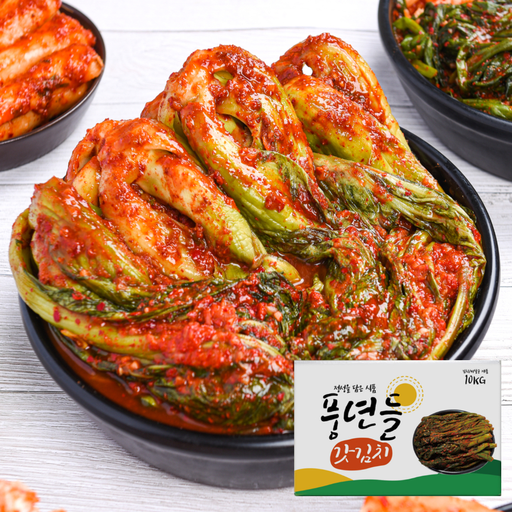 풍년들갓김치 10KG 업소용 중국산 수입 식당 대용량 갓김치 종이박스 : 바른푸드 으뜸깍두기