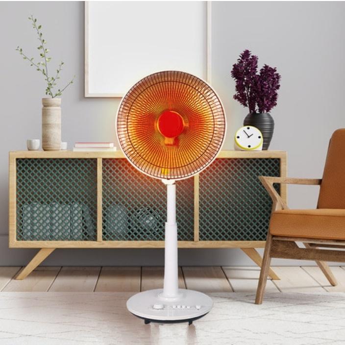 가정용히터 14인치 선풍기형히터 캠핑난방기구 사무실온열기