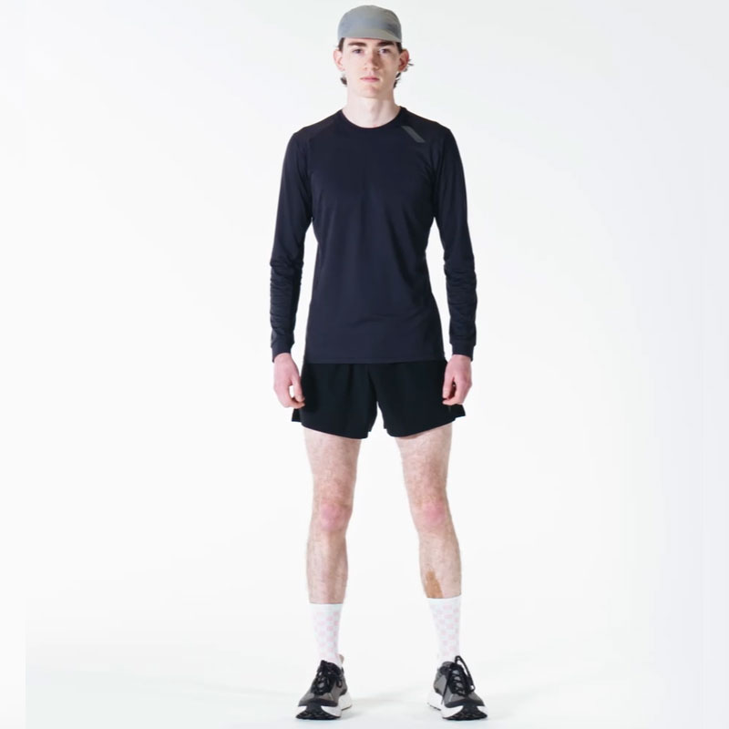 소어 SOAR Running 러닝 남성 기능성 긴팔 티셔츠 sls4mblack 블랙 - 상세 이미지 3