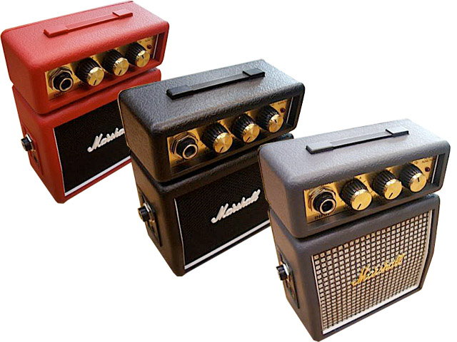 마샬 Marshall 휴대용 마이크로 앰프 MS-2 블랙 레드 클래식 - 상품 이미지