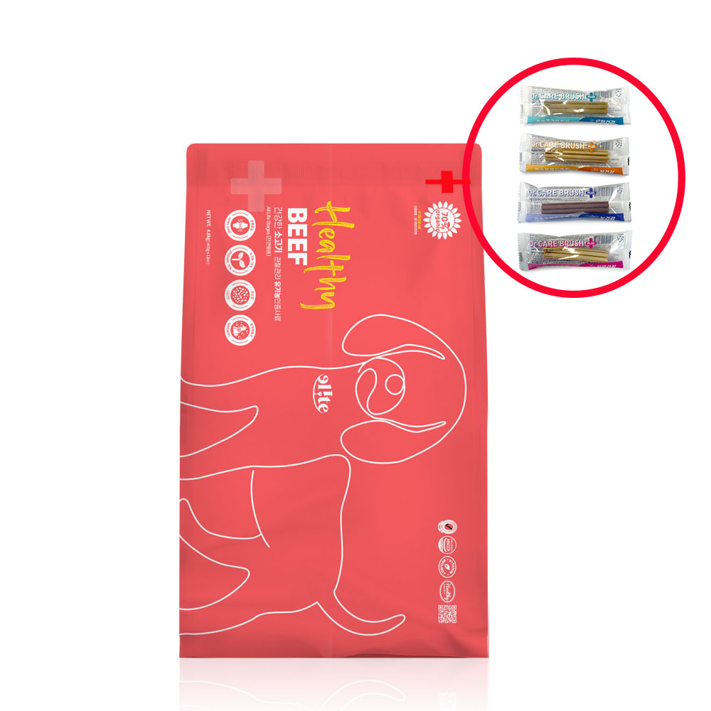 [기능성덴탈껌 20p]+ 엘리트 엘릿 유기농 강아지 사료 관절+소고기, 4.8kg, 1개