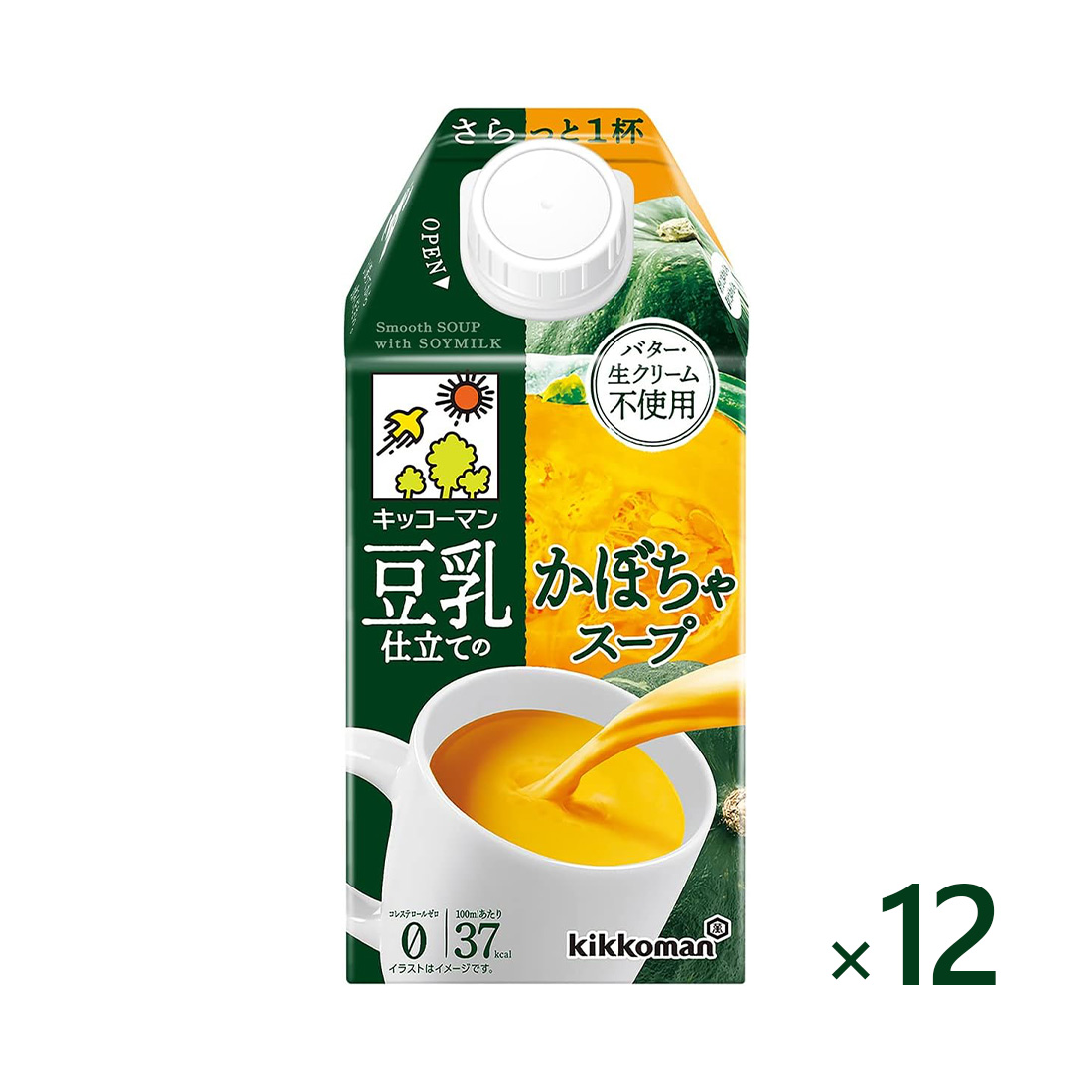 기꼬만 두유로 만든 호박 스프 500ml 12개세트 일본직구 기코만