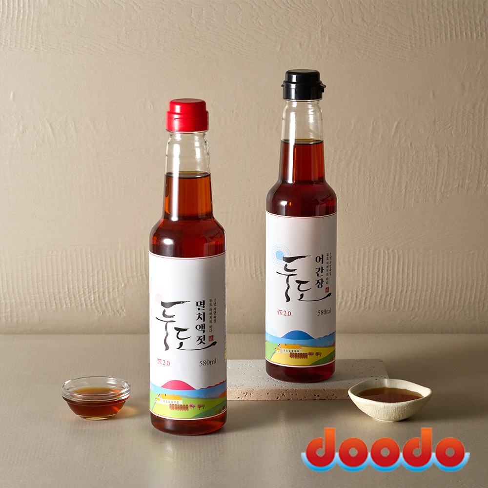두도 멸치액젓 어간장 3년숙성 프리미엄 원액 혼합2호 세트 580ml, 2개 - 메인 이미지