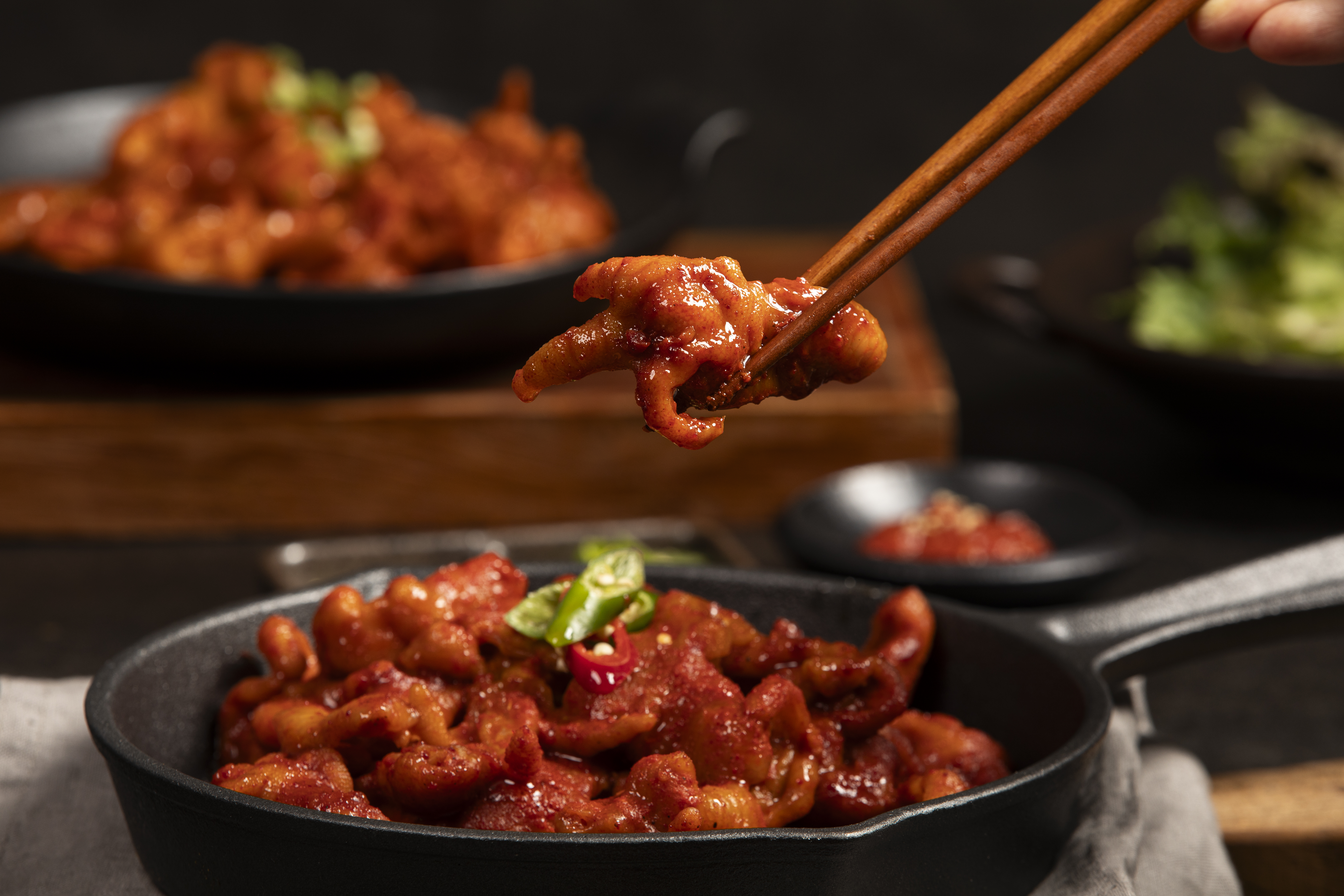 봉이닭짱 국내산 400g 매운 양념 무뼈 불닭발 밀키트 캠핑요리 혼술 - 상세 이미지 2