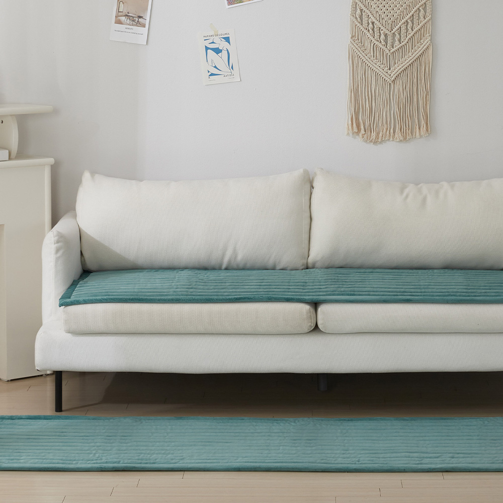 레이트 실크 극세사 소파패드 3인/4인 3color