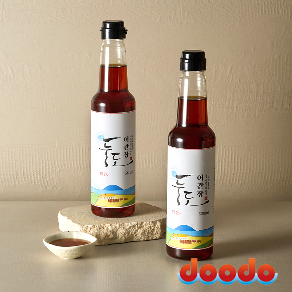 두도 어간장 프리미엄 3년숙성 원액 국간장 맛간장 580ml, 2개 - 메인 이미지