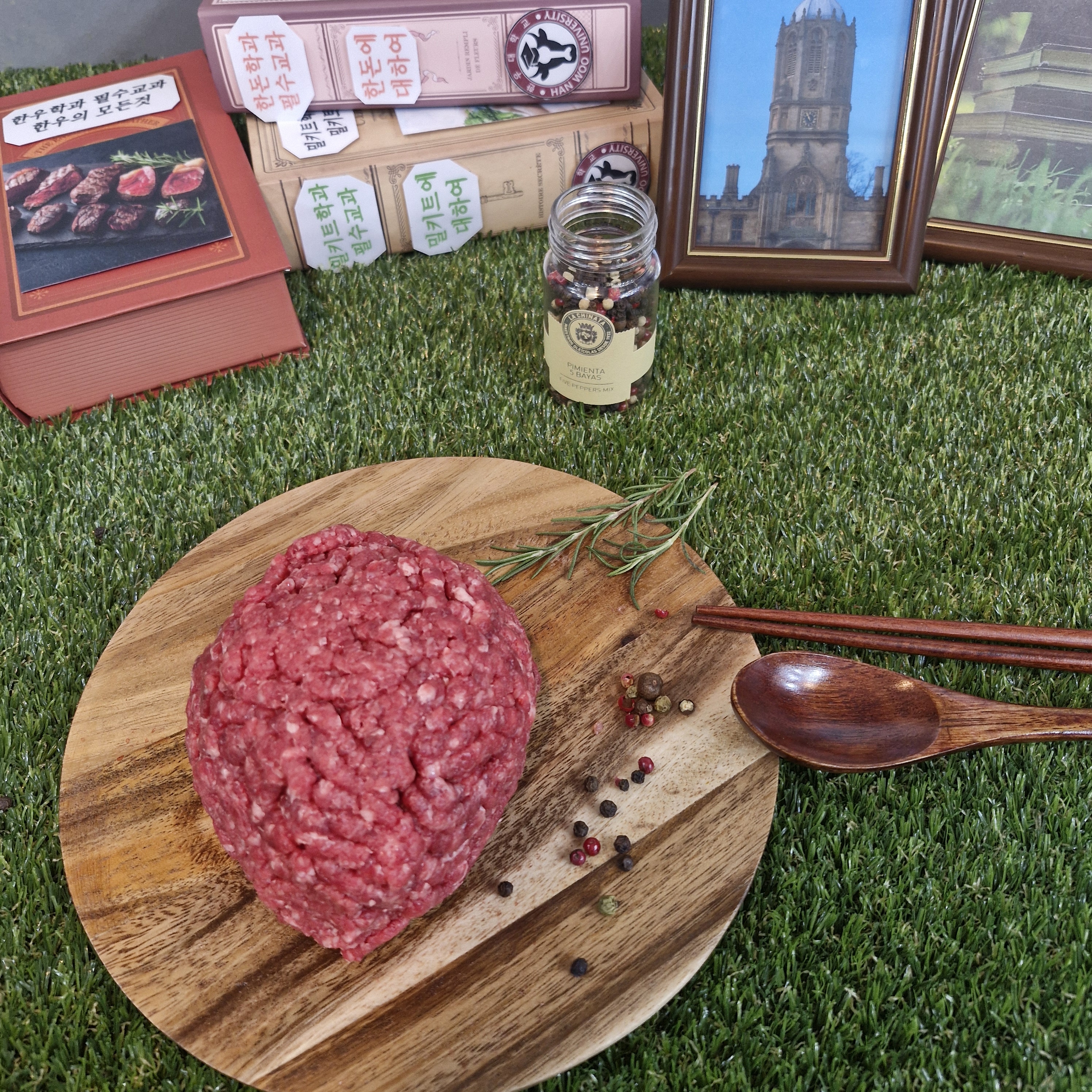 한우대학 엄선한 한우 암소 1등급 다짐육 500g(냉동) 이유식, 떡갈비, 볶음용 - 상세 이미지 2