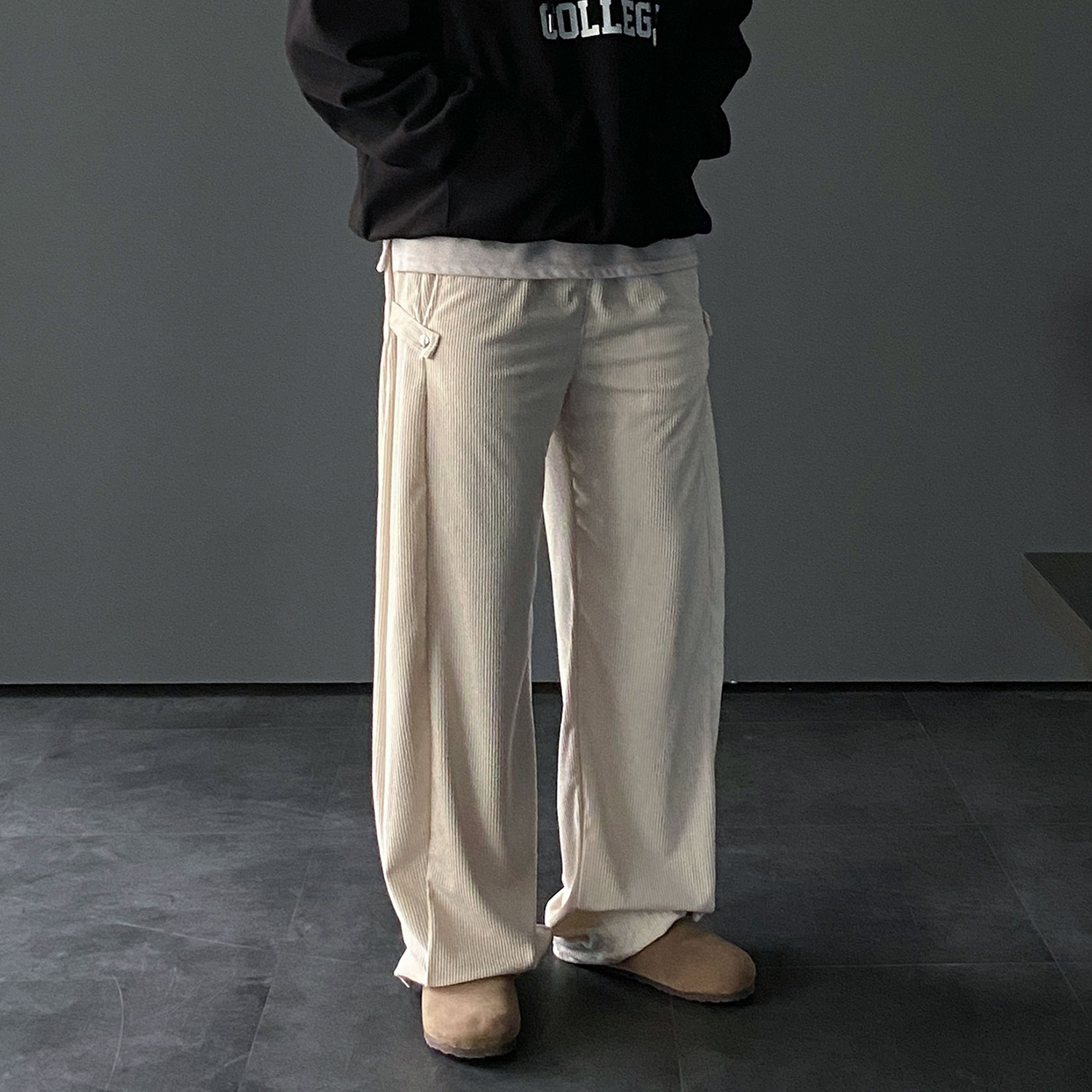남자코듀로이팬츠 남자와이드팬츠 - 상세 이미지 2