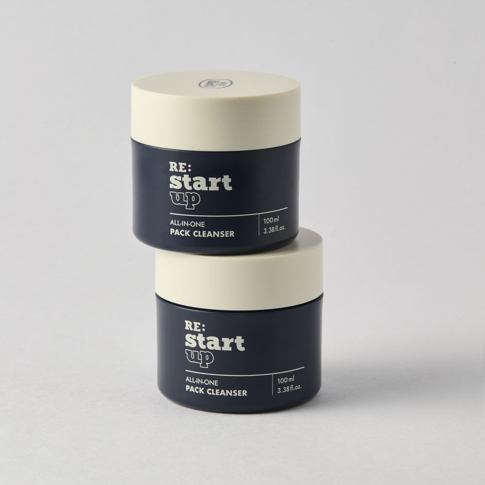 커퍼솝 리스타트업 올인원 팩 클렌저 (약산성 비건 클렌징 크림 리무버) 100ml, 2개 - 메인 이미지