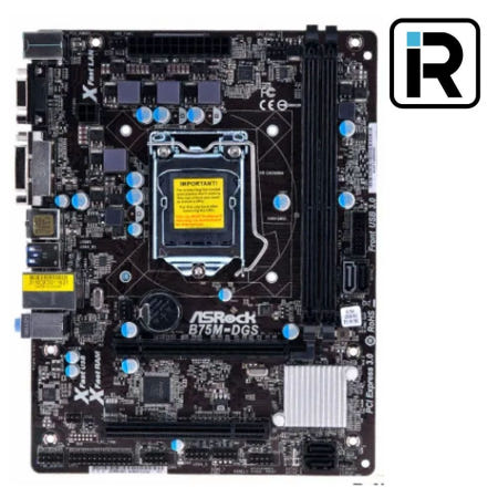 [중고]ASROCK B75M-DGS LGA 1155 소켓 2세대 3세대 메인보드