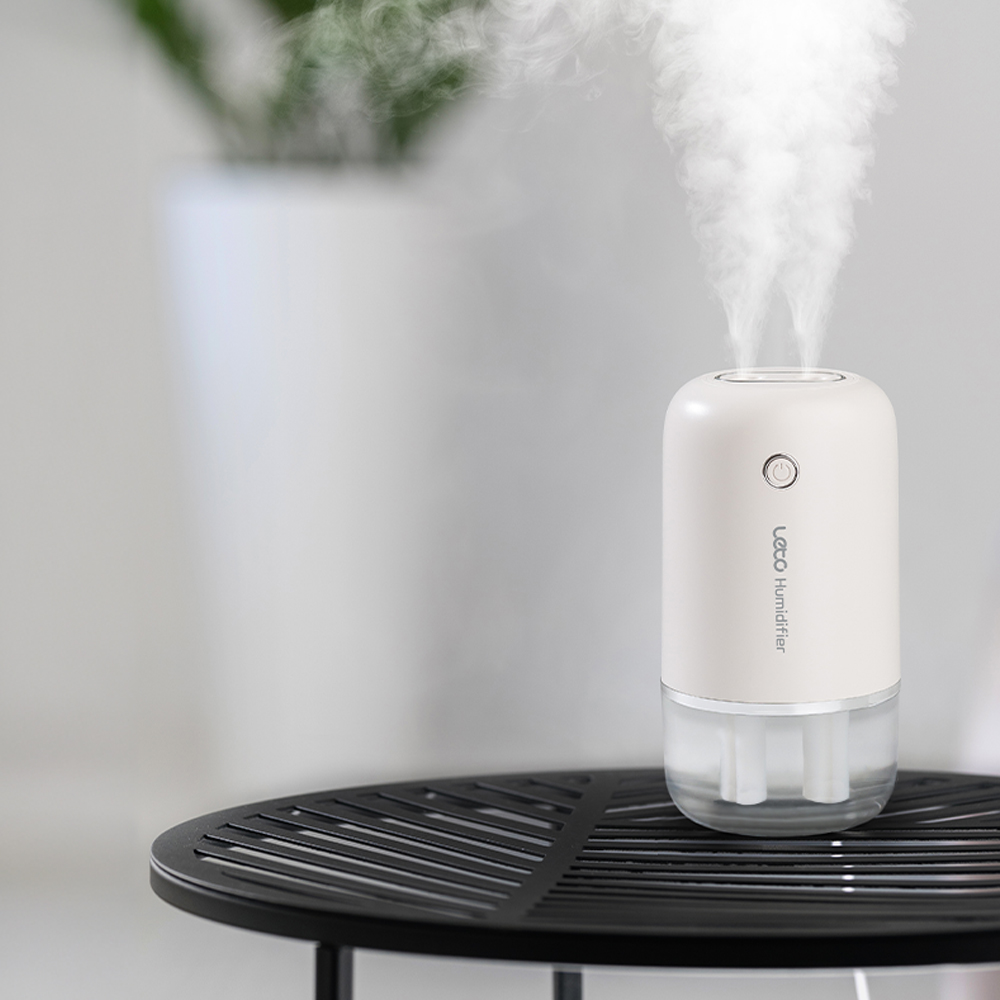 레토 무선 듀얼 퓨어 미니가습기 무드등 탁상용 책상 사무실 가습기