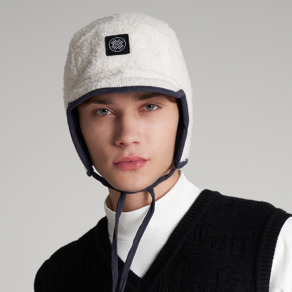 테크스킨 리버시블 트루퍼 겨울 방한 골프모자