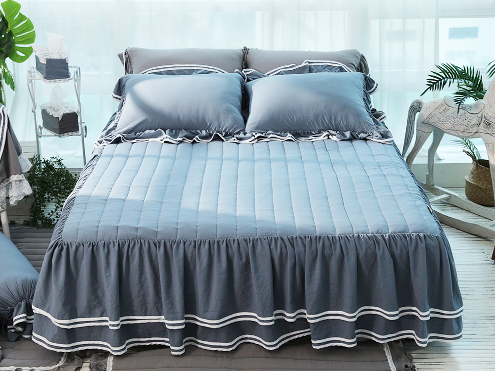 류금숙 투라인 실키케어 향균프릴 이중프릴침대커버 SS/Q/K/SK 국내생산