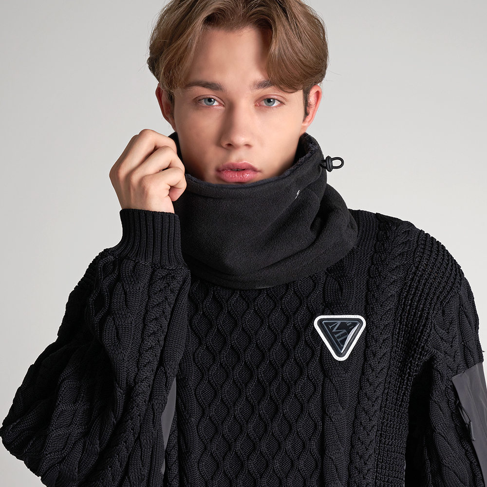 테크스킨 폴라폴리스 겨울 방한 넥워머 멀티스카프 방한모자겸용