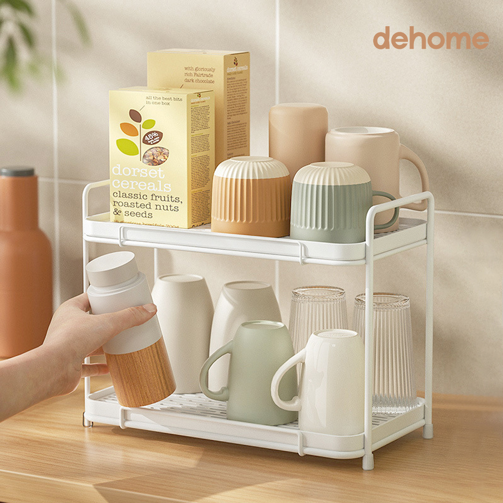컵 거치대 건조대 정리대 텀블러 수납 정리 건조 트레이 2단 제품 이미지
