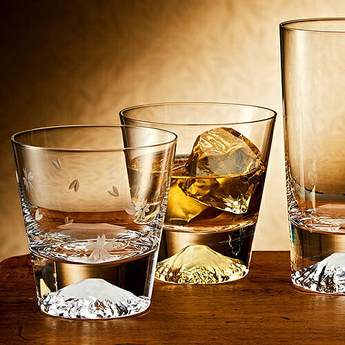 [타지마글라스 코리아] 후지산 온더락 위스키잔 TAJIMA EDO GLASS 270ml