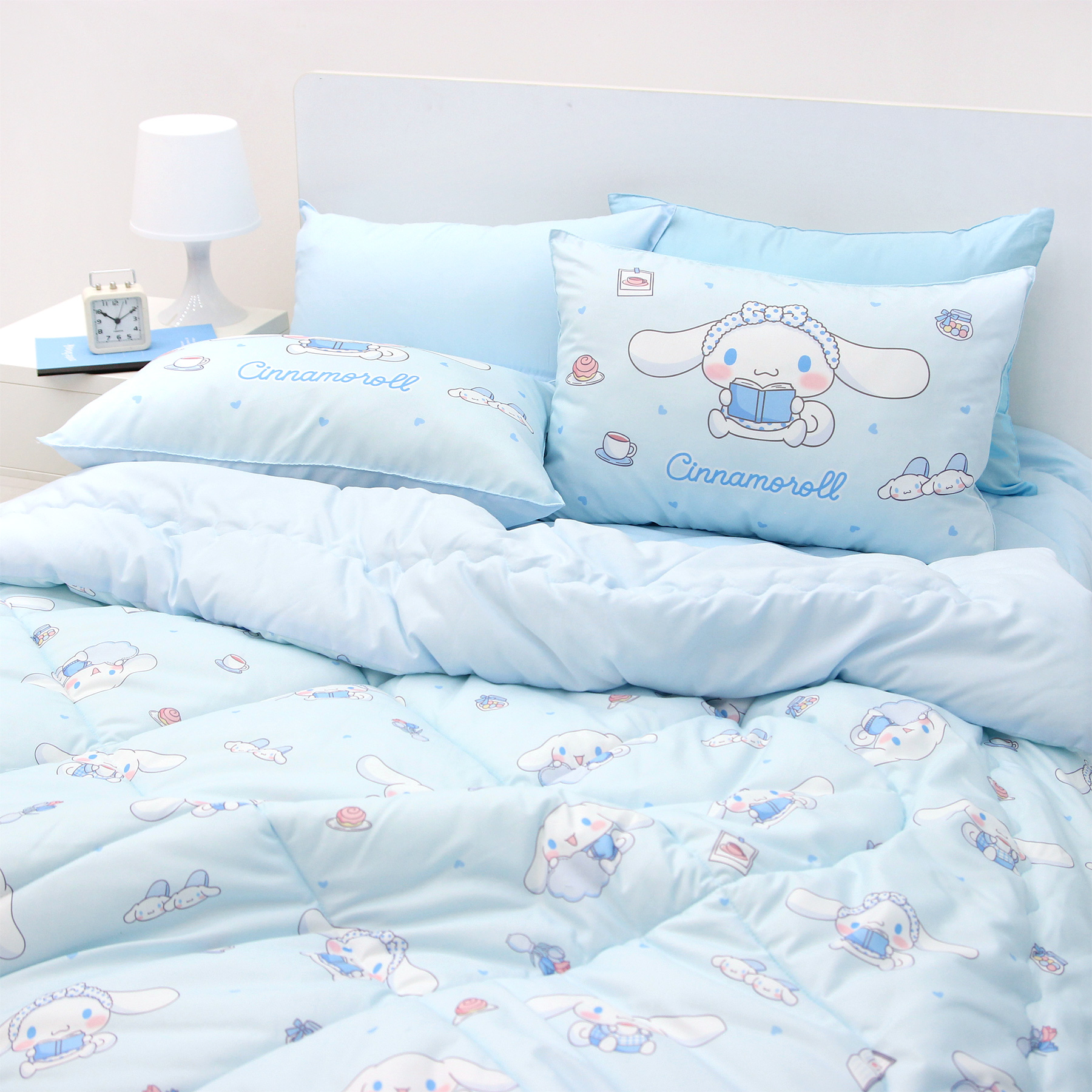 산리오 시나모롤 차렵이불 베개커버 침구세트 굿나잇