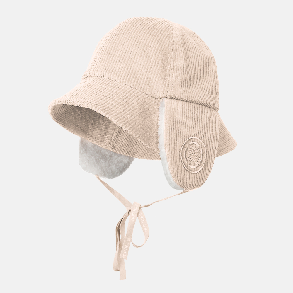 테크스킨 여성 코듀로이 이어머프 버킷햇 골프모자 방한용품