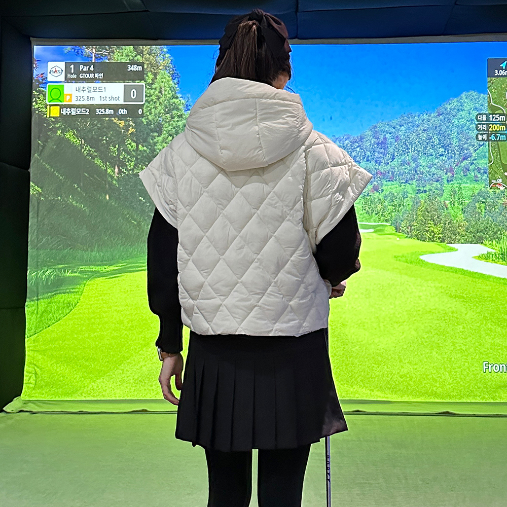 여성골프패딩 골프반팔패딩 여자골프복 이미지 6