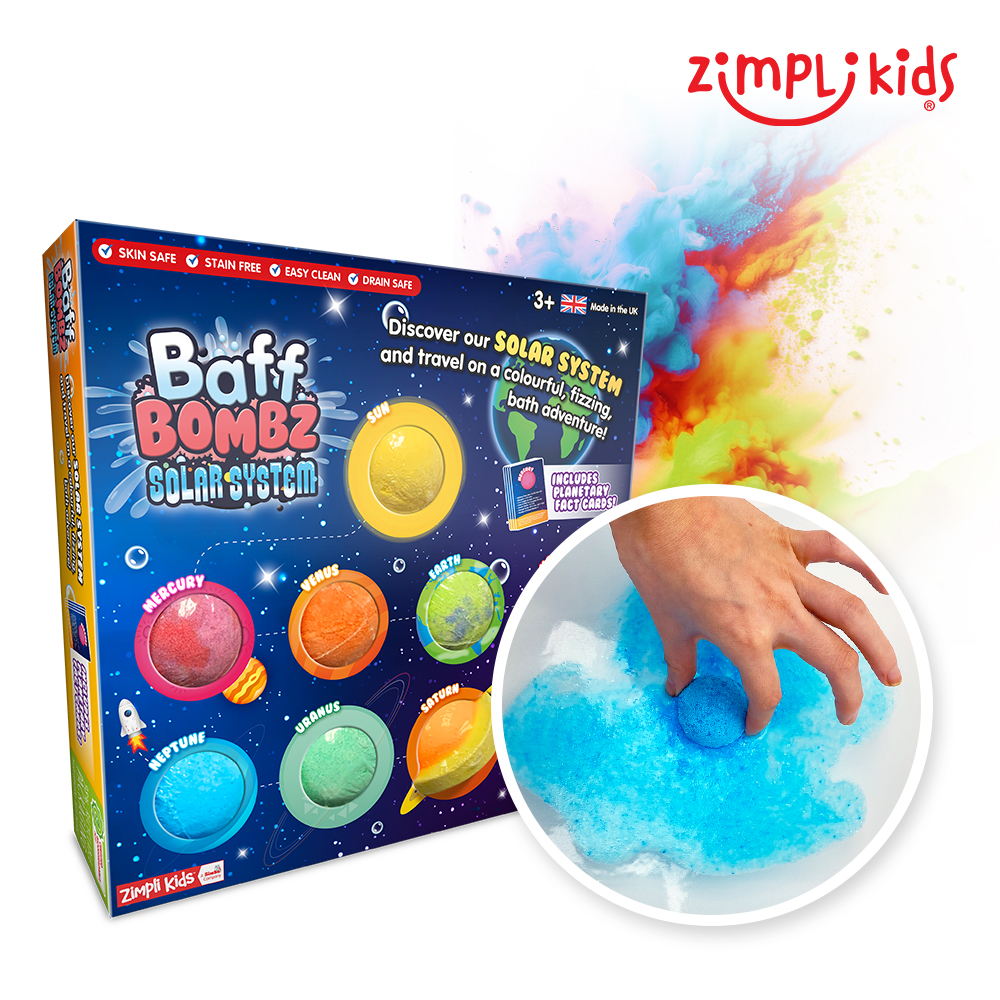 짐플리키즈 아기입욕제 목욕놀이장난감 물놀이 배쓰밤 솔라시스템 6559