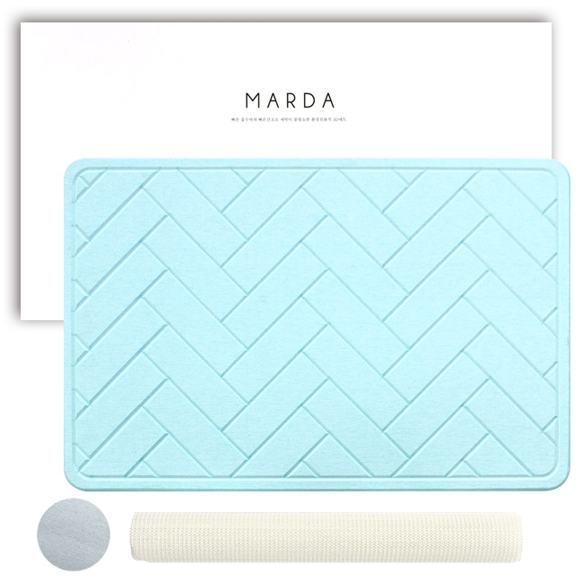 마르다 강아지 식기매트 모던 규조토 매트 고양이 반려동물 펫 물그릇 패드 식기 받침대