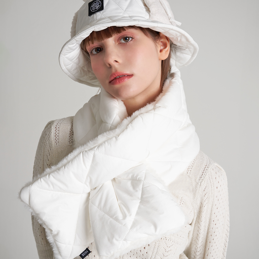 테크스킨 패딩 리버시블 넥워머 목도리 머플러 방한용품