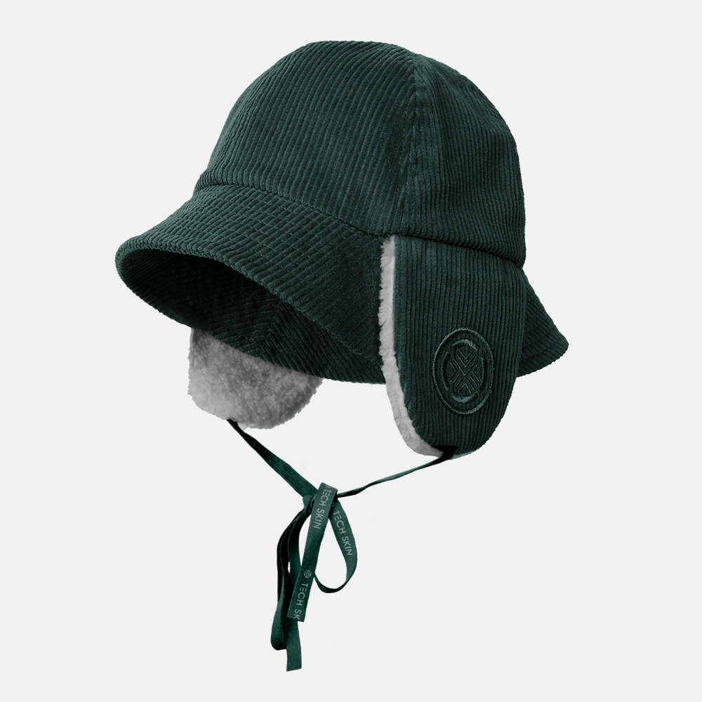 테크스킨 여성 코듀로이 이어머프 버킷햇 골프모자 방한용품