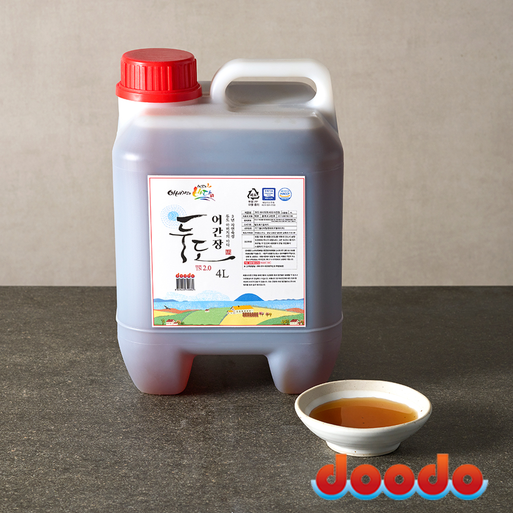 두도 어간장 프리미엄 3년숙성 원액 국간장 맛간장 4L, 1개 - 메인 이미지